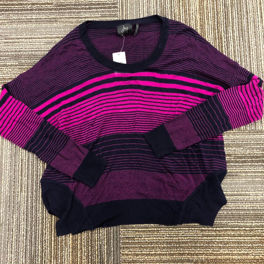 J & J Pink and Navy Blue Sweater